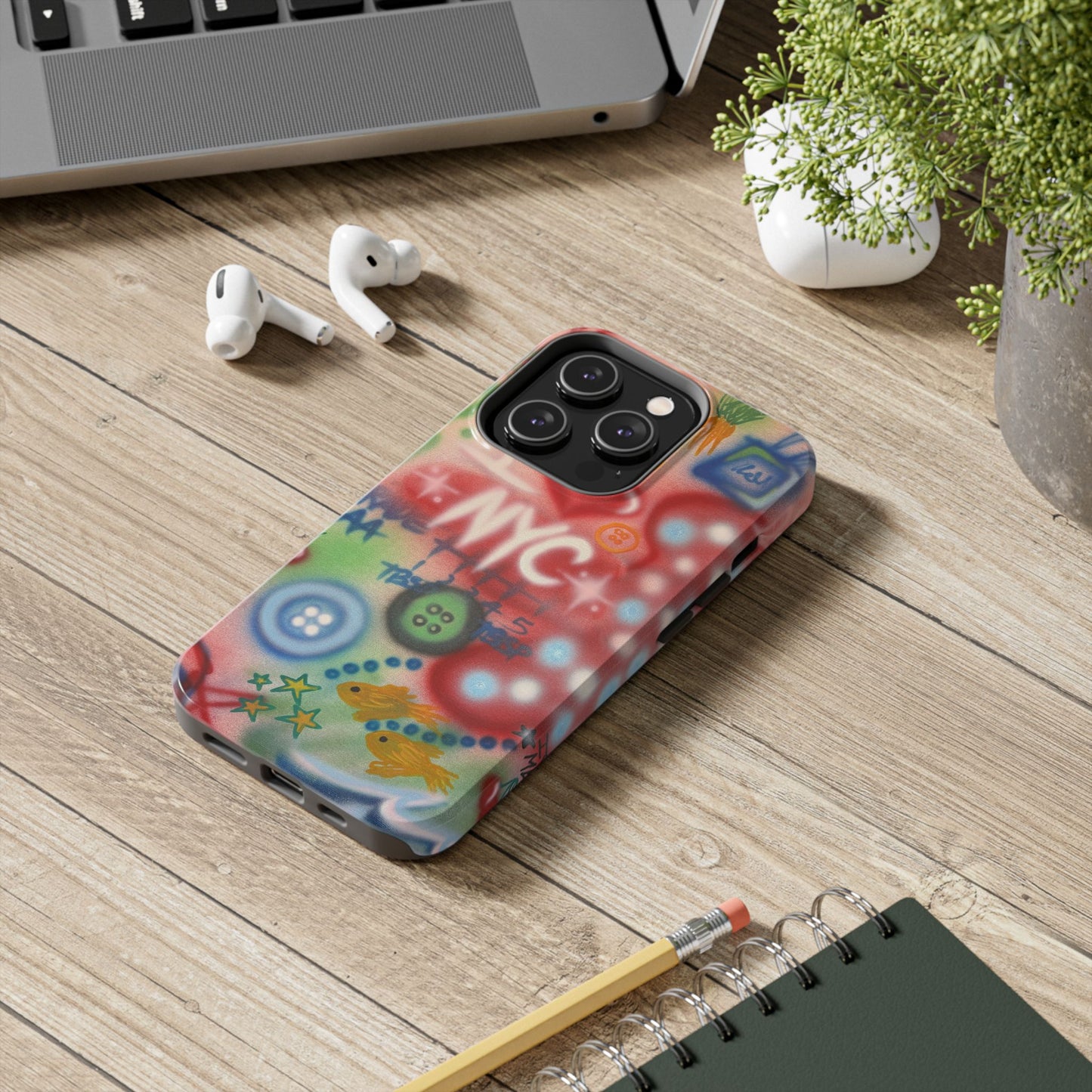 "i <3 NYC" airbrush iPhone case