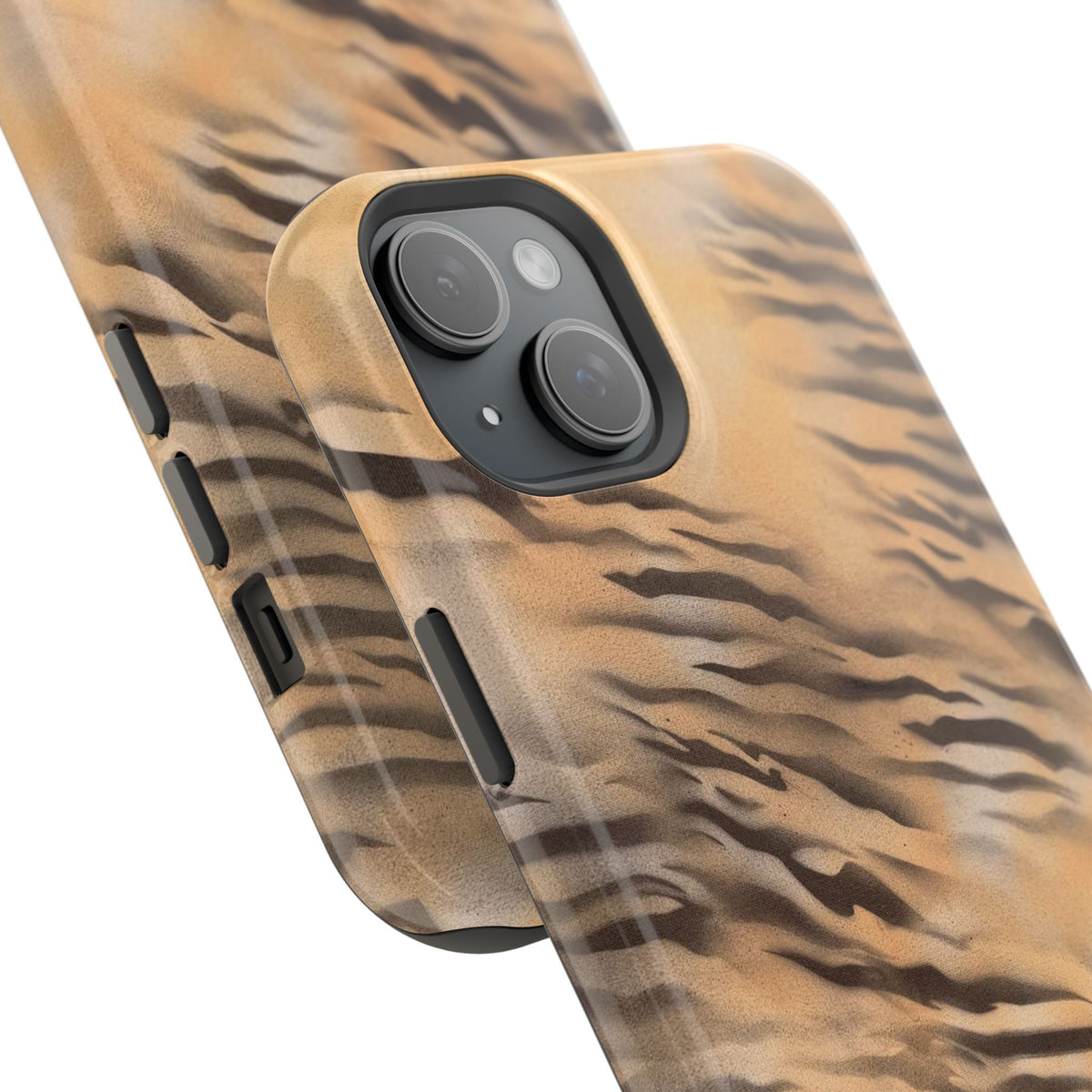 MagSafe "neutral tiger" airbrush iPhone case
