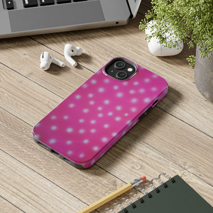 "bubblegum polka dot" airbrush iPhone case
