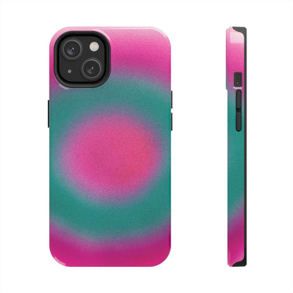 "watermelon swirl" aura airbrush iPhone case
