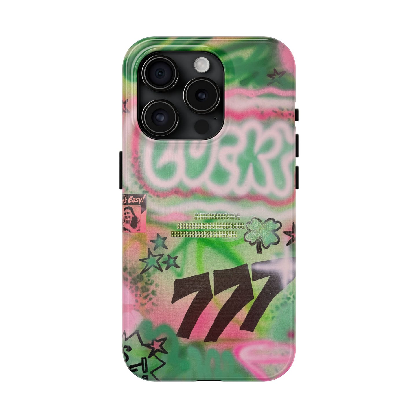 "so lucky" airbrush iPhone case