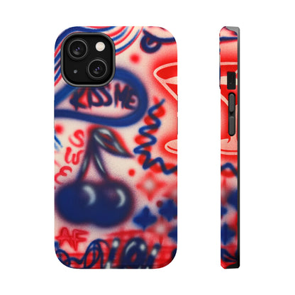 MagSafe „Kiss me“ Airbrush iPhone-Hülle
