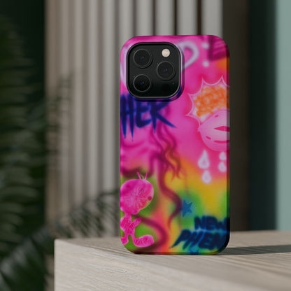 MagSafe "wanted" airbrush iPhone case
