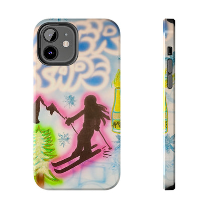 "winter escape" airbrush iPhone case