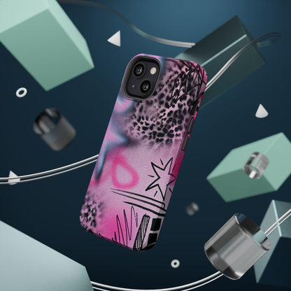 MagSafe "onyx cheetah" Airbrush iPhone Hülle