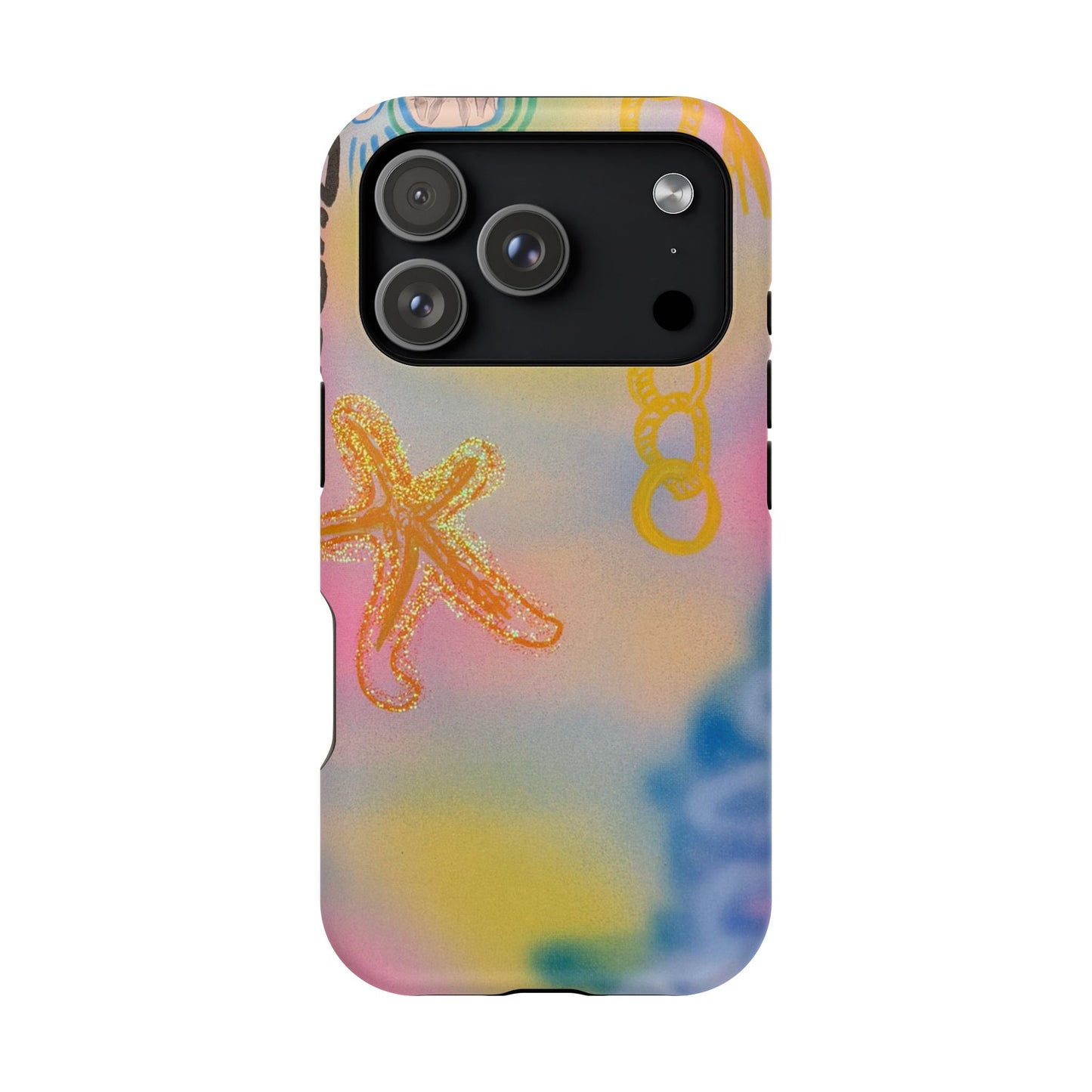 MagSafe "sweet starfish" airbrush iPhone case