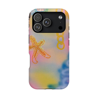 MagSafe "sweet starfish" airbrush iPhone case