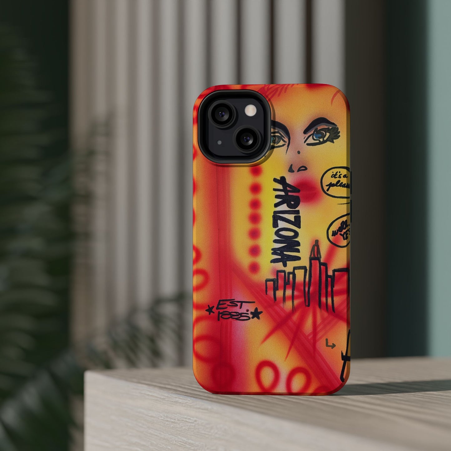 MagSafe "tempe, az" airbrush iPhone case