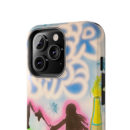 "winter escape" airbrush iPhone case