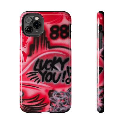 "LUCKY YOU! PT. 2" airbrush iPhone case