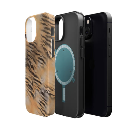 MagSafe "neutral tiger" airbrush iPhone case
