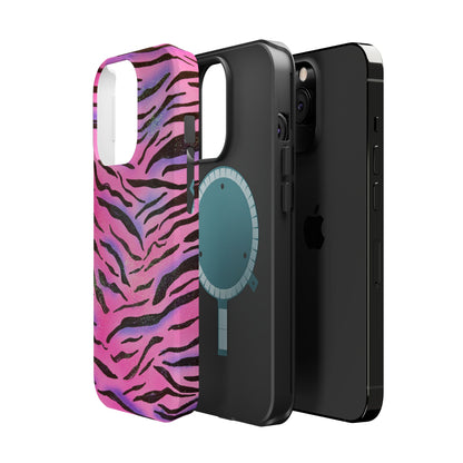 MagSafe "glitter zebra" airbrush iPhone case