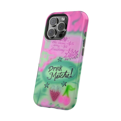 MagSafe "matcha!" airbrush iPhone case
