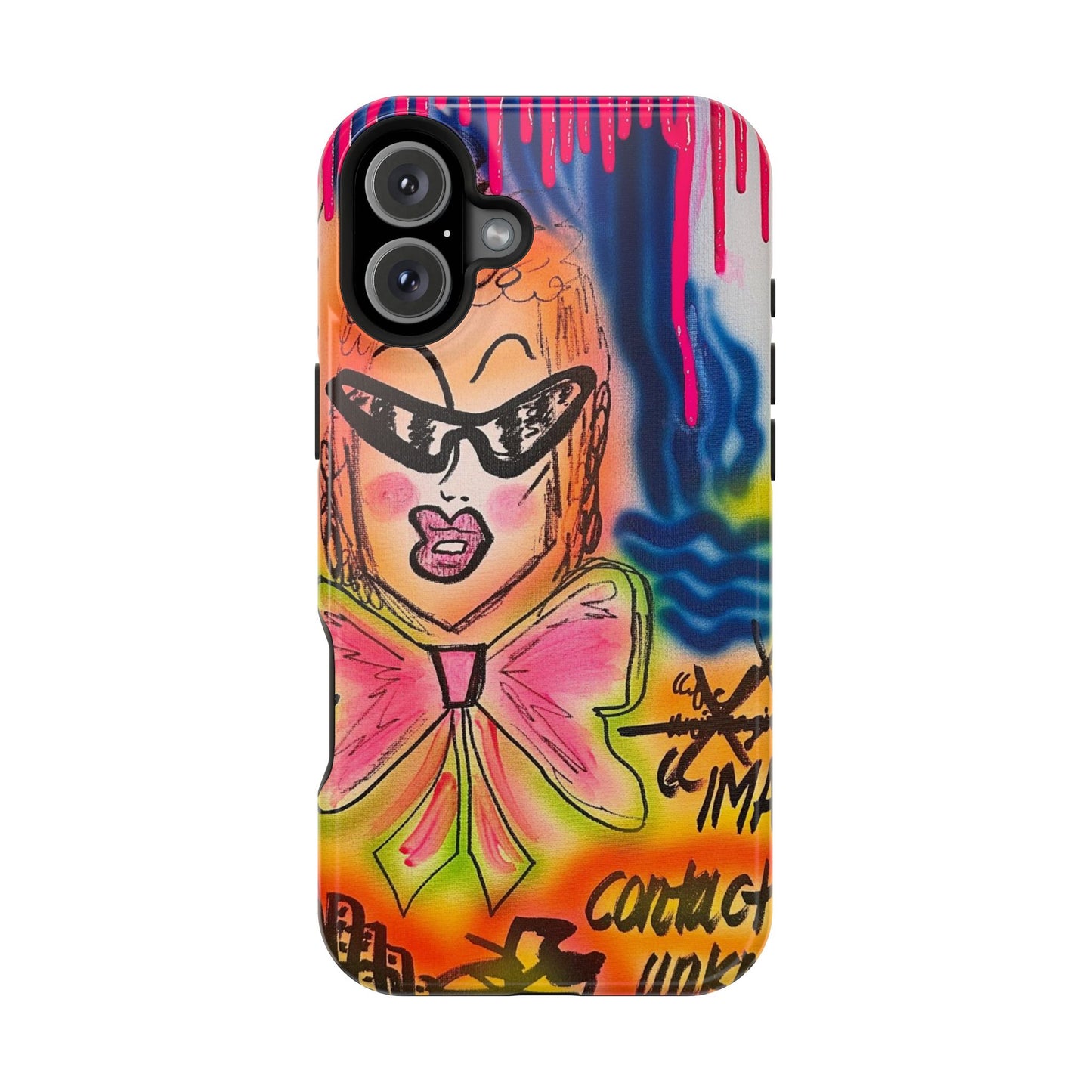MagSafe „Kontakt unbekannt“ Airbrush iPhone Hülle