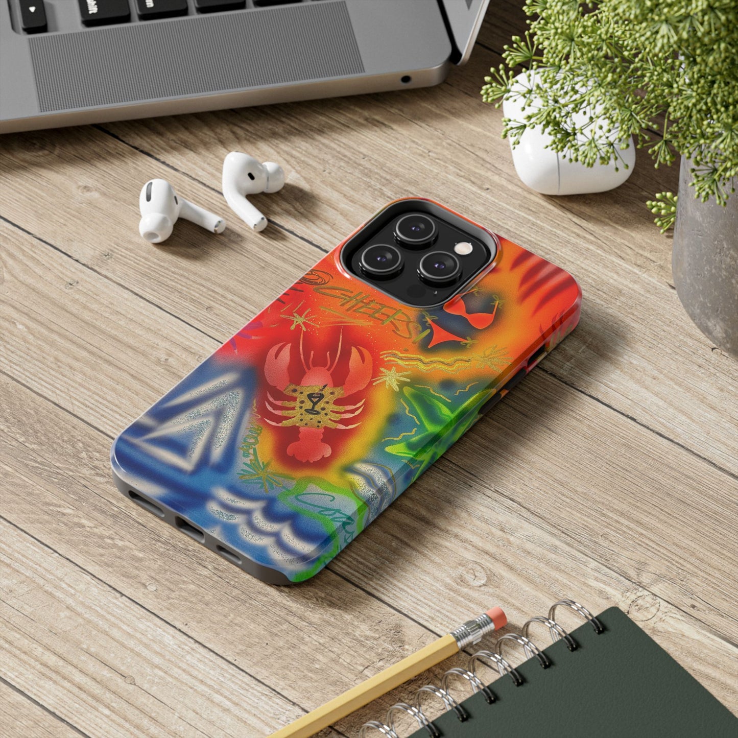 "tipsy lobster" airbrush iPhone case