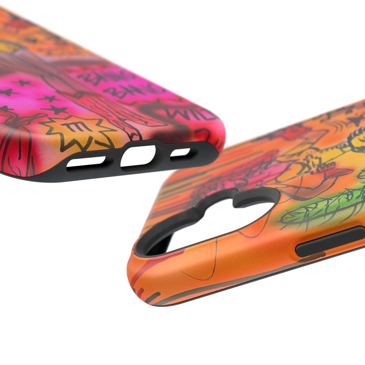 MagSafe "wild, wild west" airbrush iPhone case