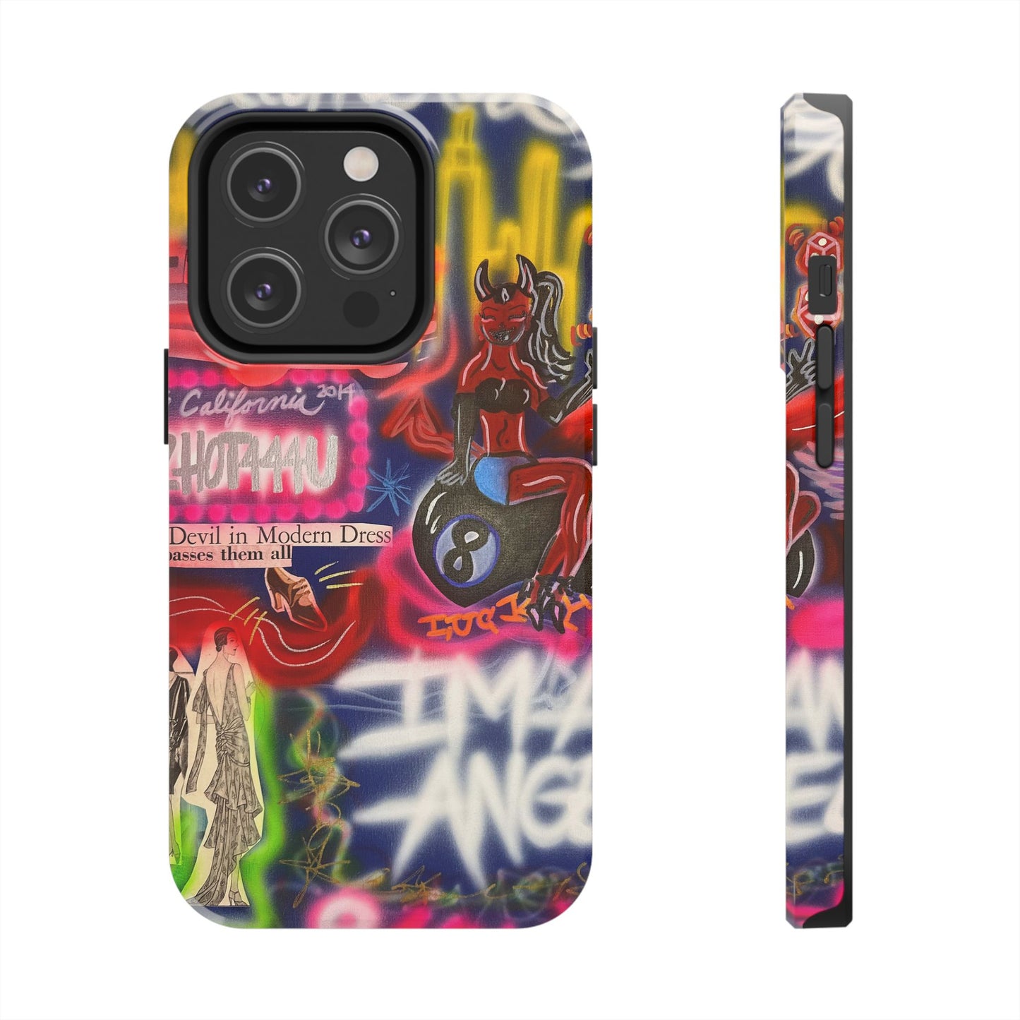 "im an angel" airbrush iPhone case