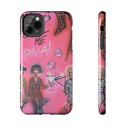 "party diva" airbrush iPhone case