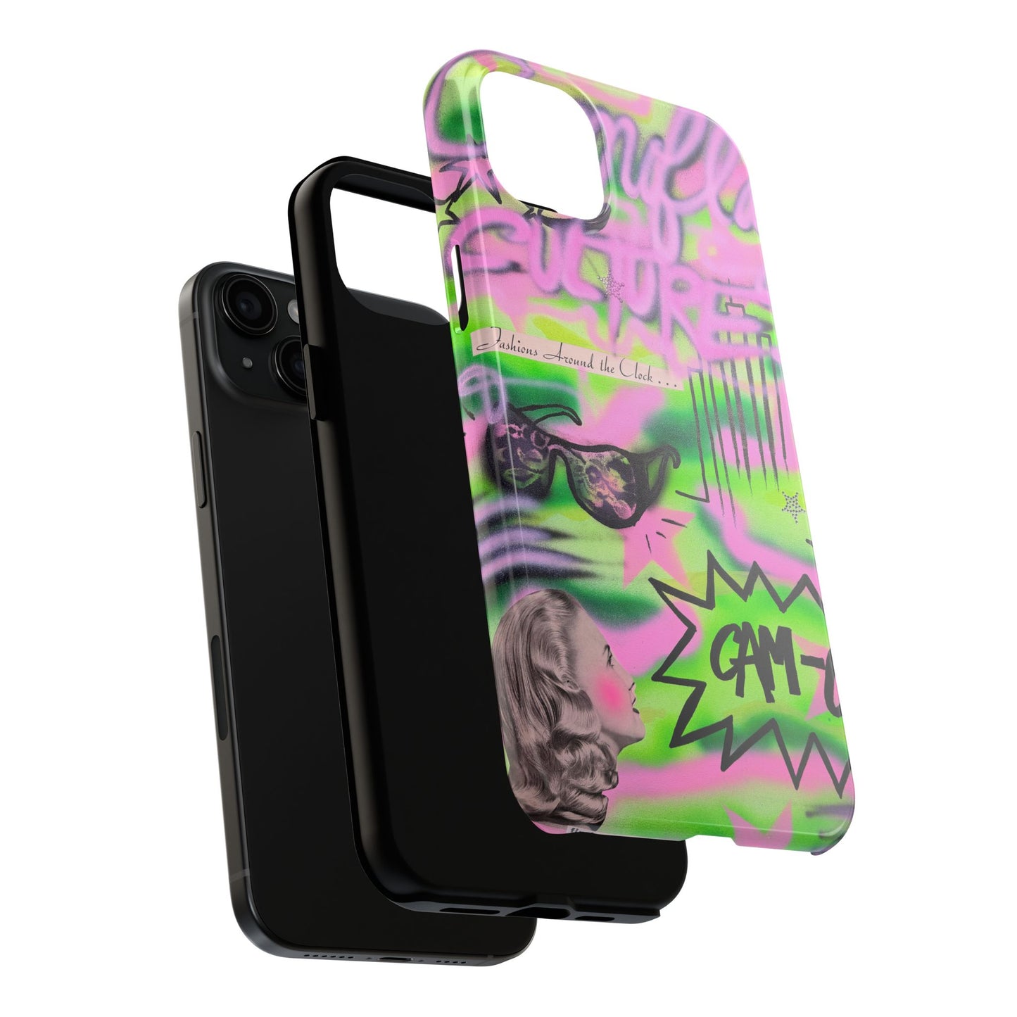 "green camo" airbrush iPhone case