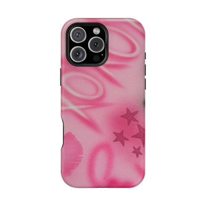 MagSafe "perfectly pink" airbrush iPhone case