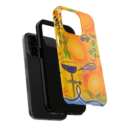 "citrus coastline" airbrush iPhone case
