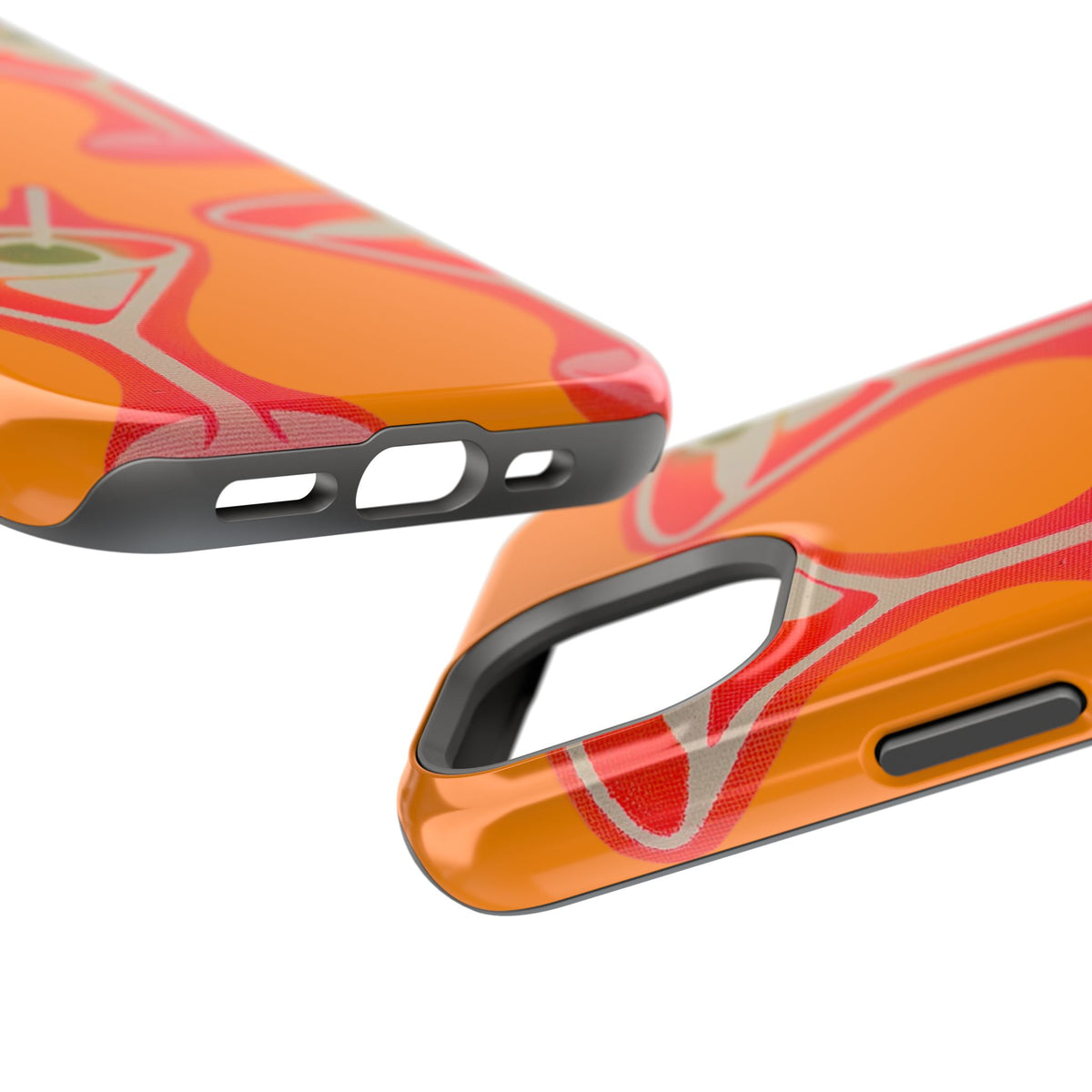 MagSafe "geschüttelt, nicht gerührt" Airbrush iPhone Hülle