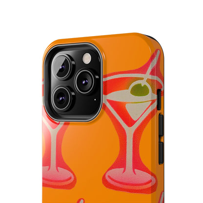 "shaken, not stirred” airbrush iPhone case