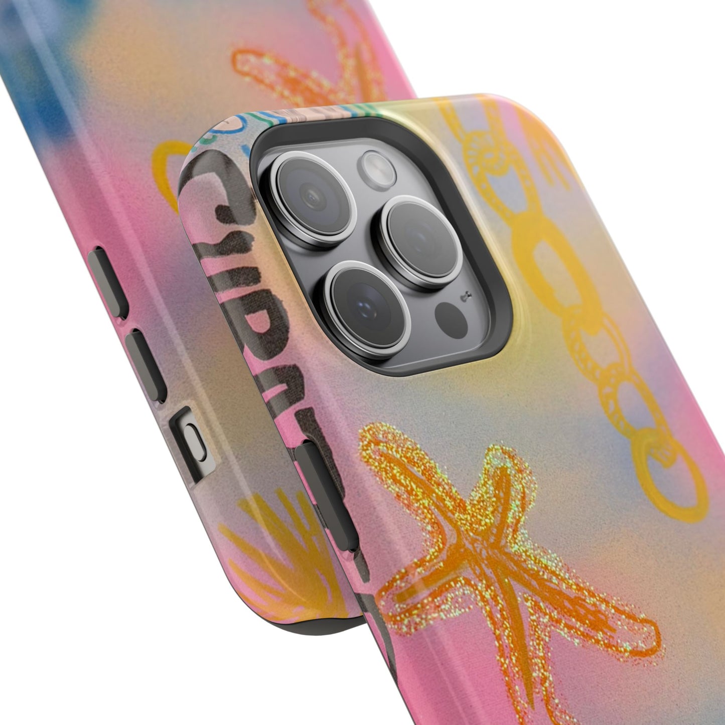MagSafe "sweet starfish" airbrush iPhone case
