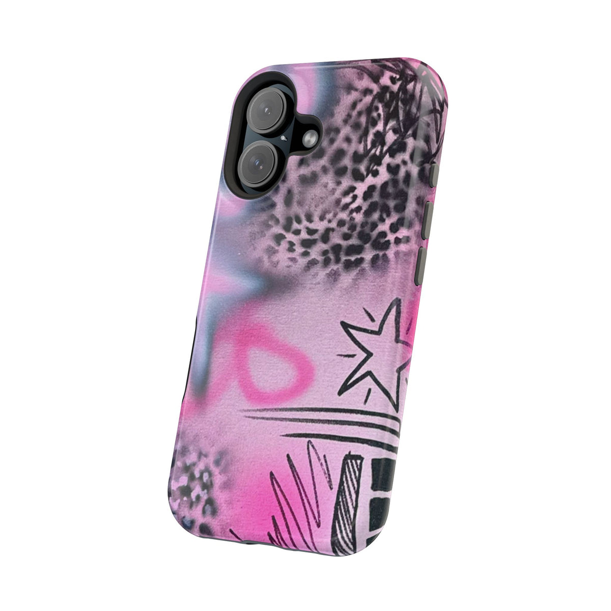 MagSafe "onyx cheetah" Airbrush iPhone Hülle