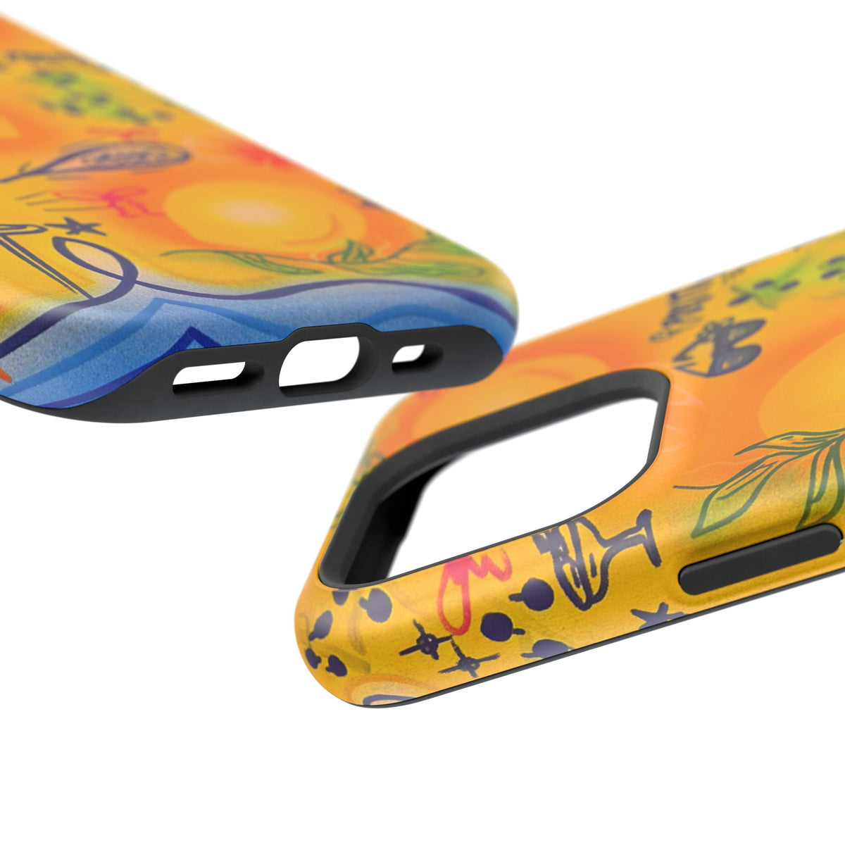 MagSafe Airbrush iPhone Hülle „citrus coastline“