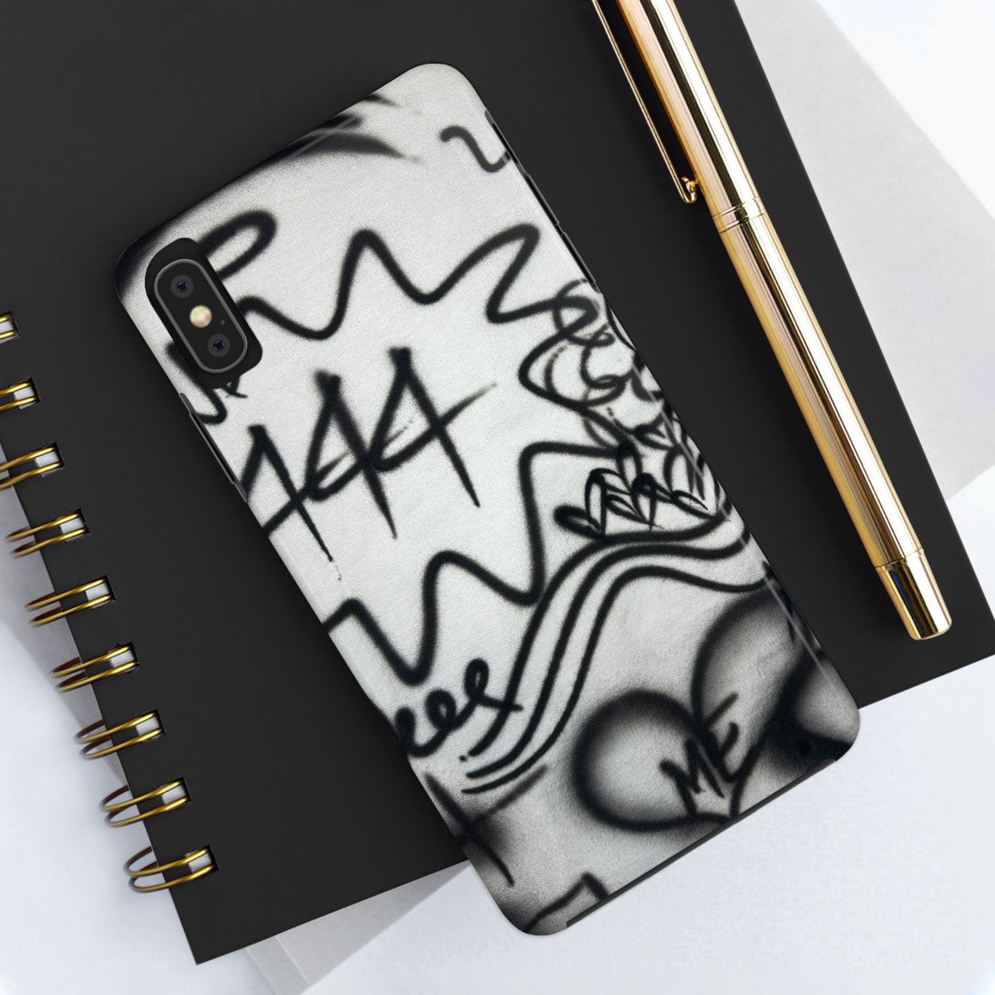 "444” airbrush iPhone case