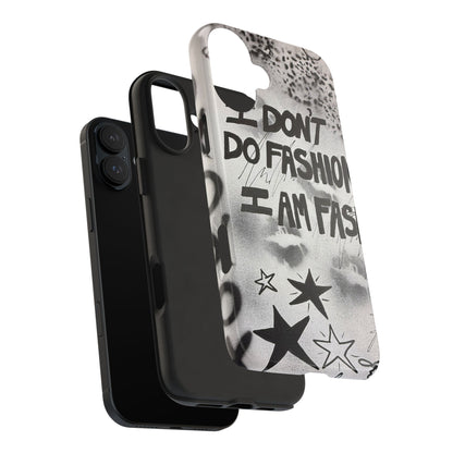 "i am fashion" airbrush iPhone case