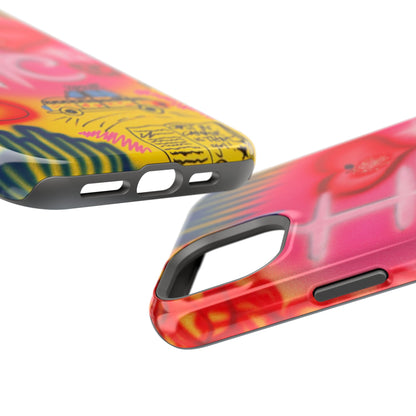 MagSafe „In der Stadt“ Airbrush iPhone-Hülle