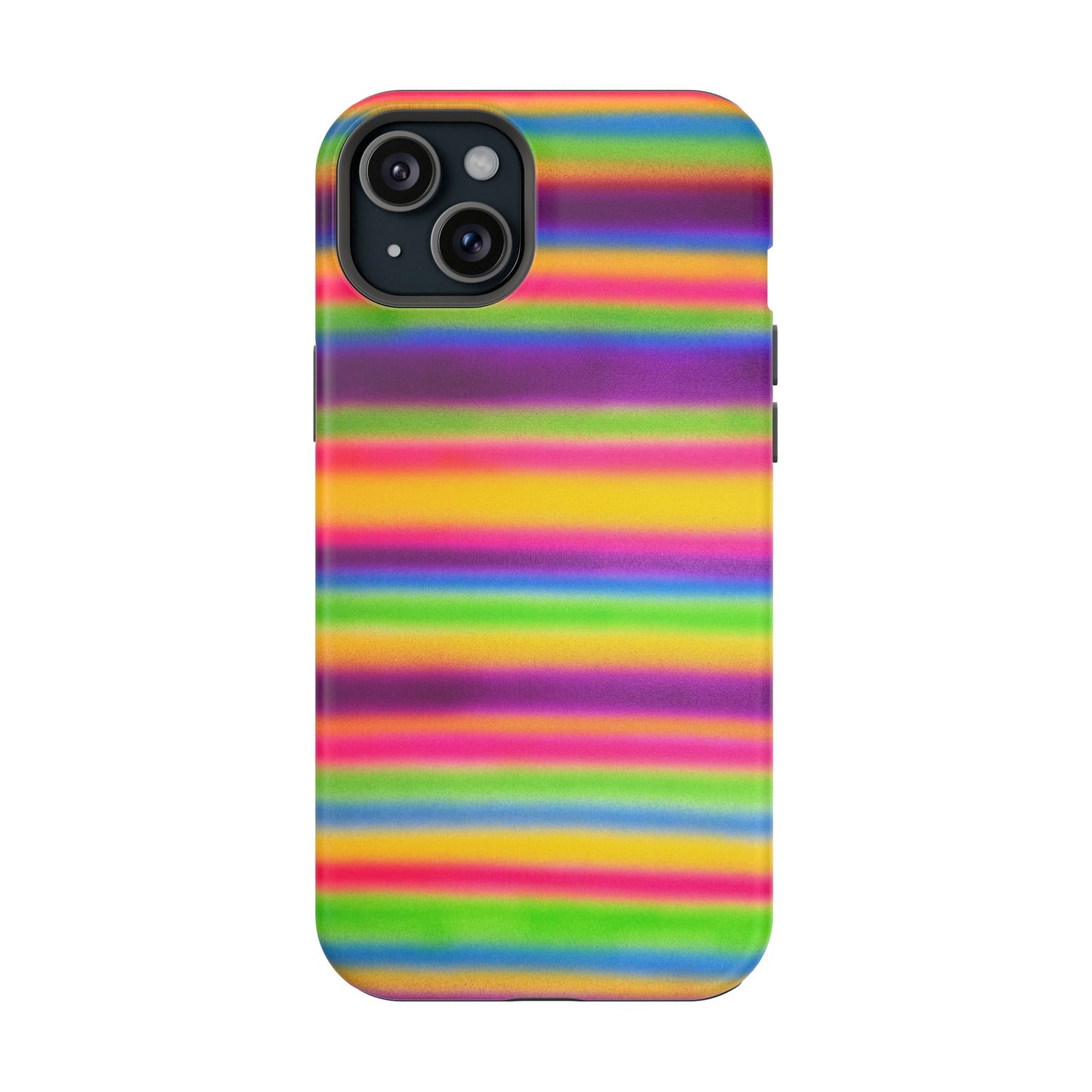 MagSafe "colorful stripes" airbrush iPhone case