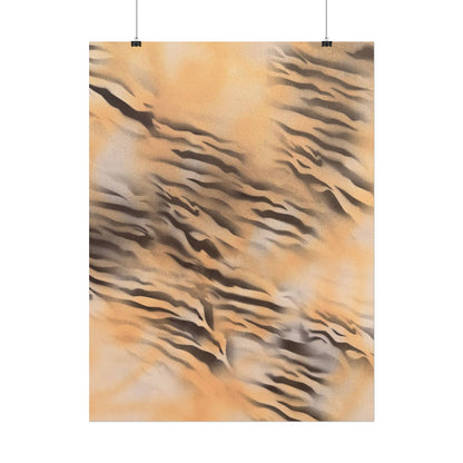 "neutral tiger" airbrush rolled print