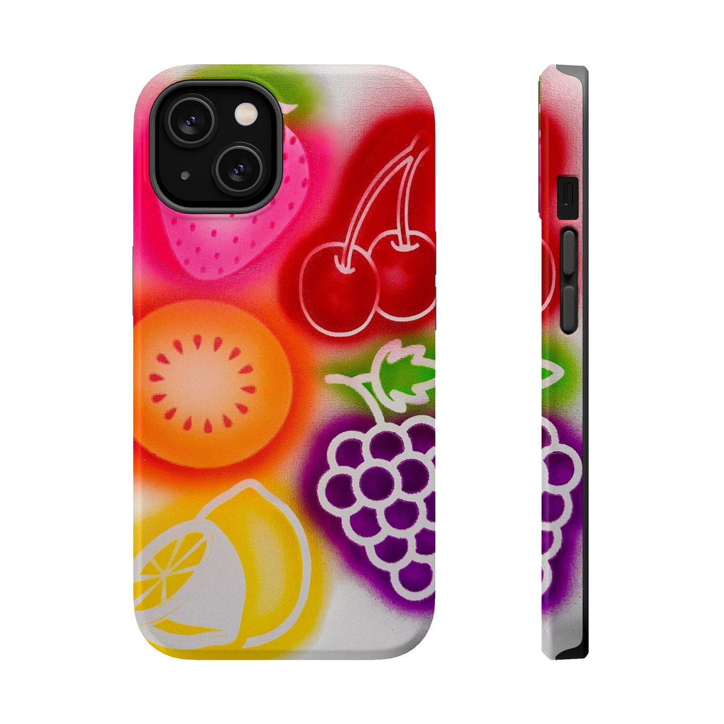MagSafe "Beeren-süß" Airbrush iPhone-Hülle