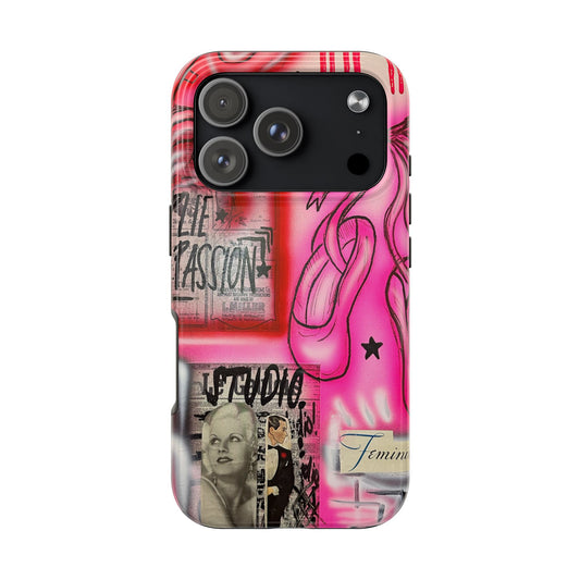 "plié passion” airbrush iPhone case