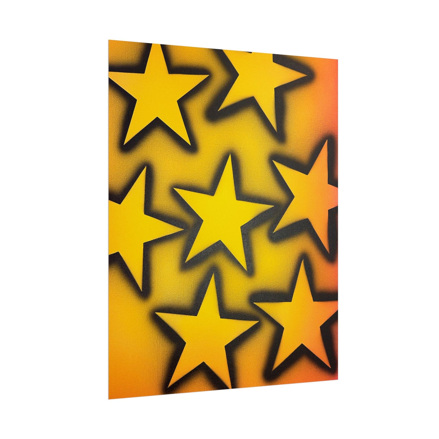 "UR A STAR!" airbrush rolled print