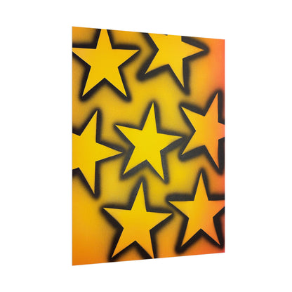 "UR A STAR!" airbrush rolled print