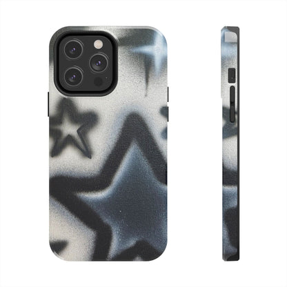 "black & white stars" airbrush iPhone case