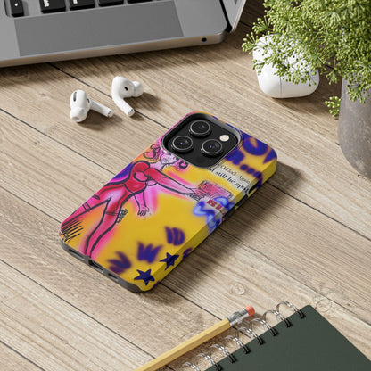 "spiraling thoughts" airbrush iPhone case