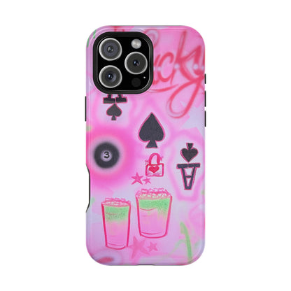 MagSafe "lucky ace" airbrush iPhone case