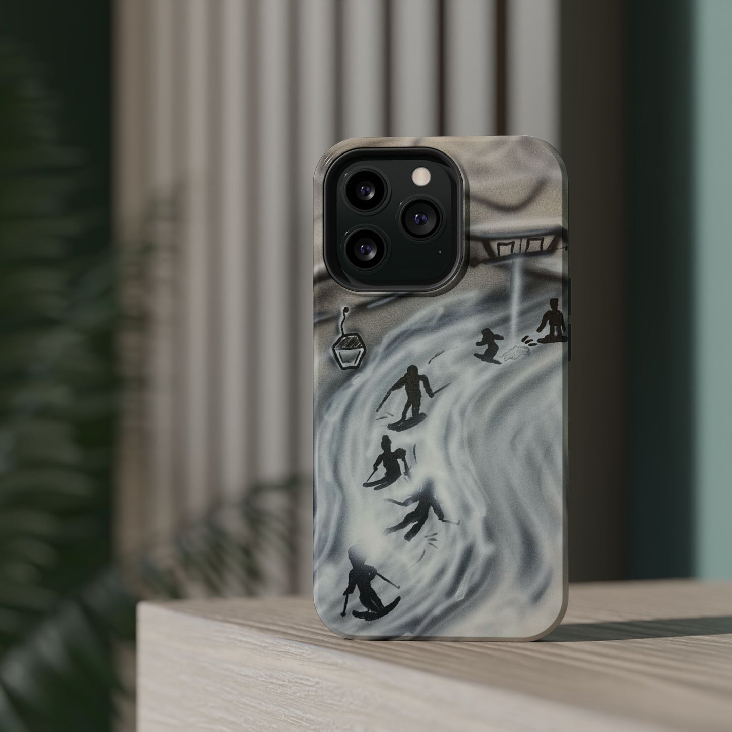 MagSafe "arctic avalanche" airbrush iPhone case