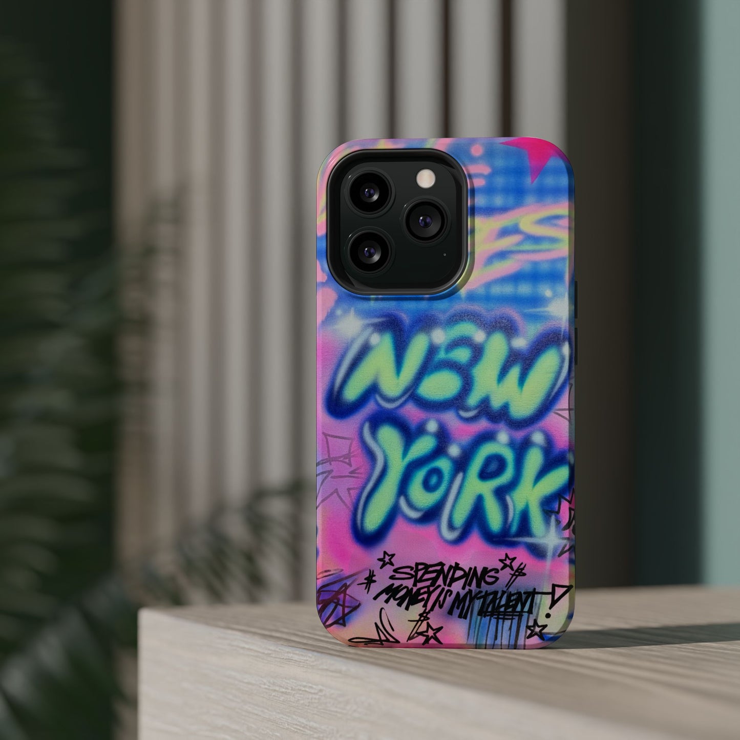 magsafe "spending $$ is my talent" airbrush iPhone case
