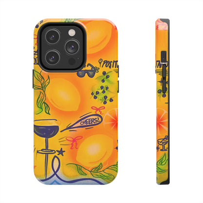 "citrus coastline" airbrush iPhone case