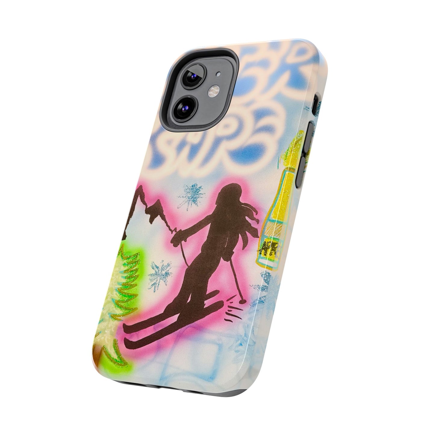 "winter escape" airbrush iPhone case