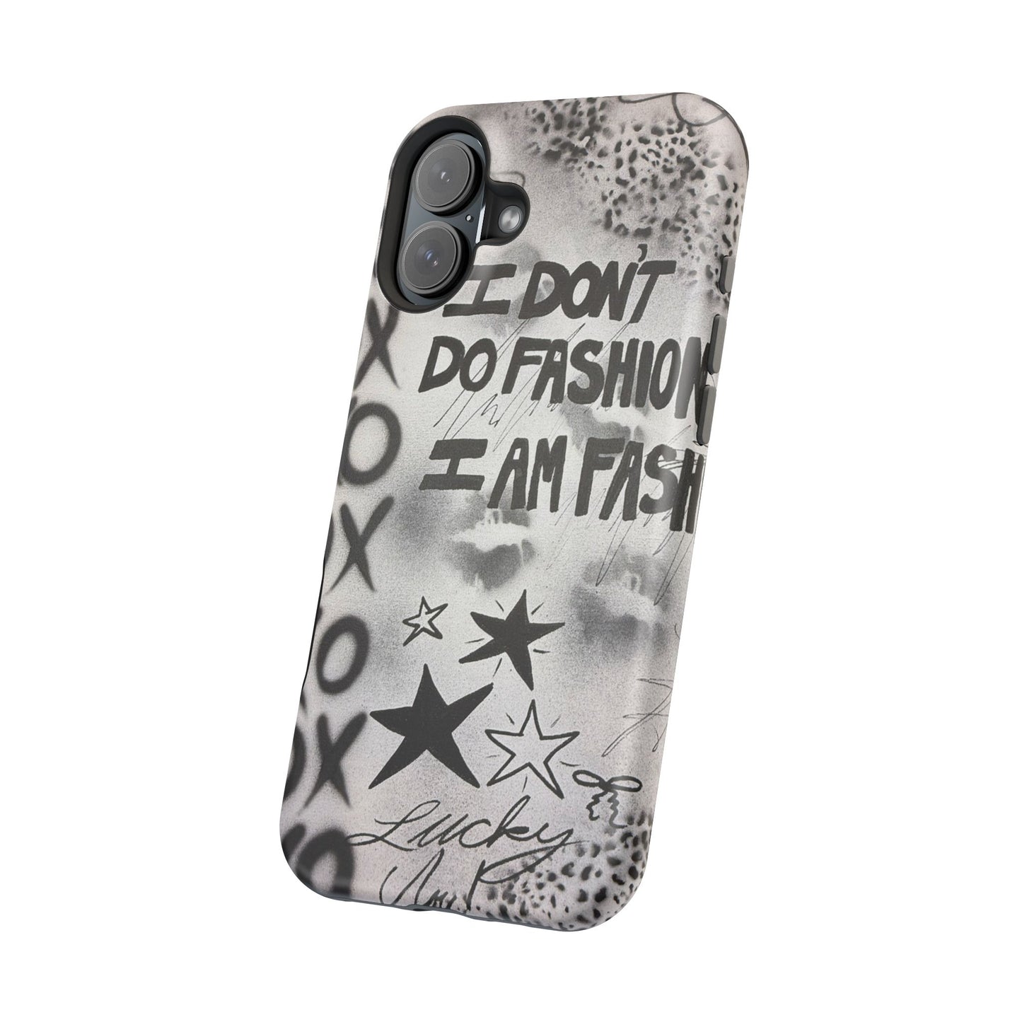 MagSafe "i am fashion" airbrush iPhone case