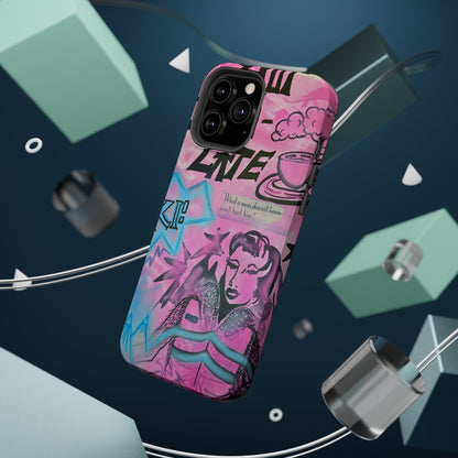 MagSafe "avant le ski" airbrush iPhone case