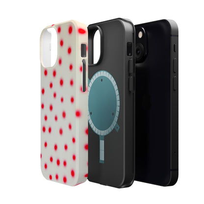 MagSafe "vanilla cherry polka dot" airbrush iPhone case