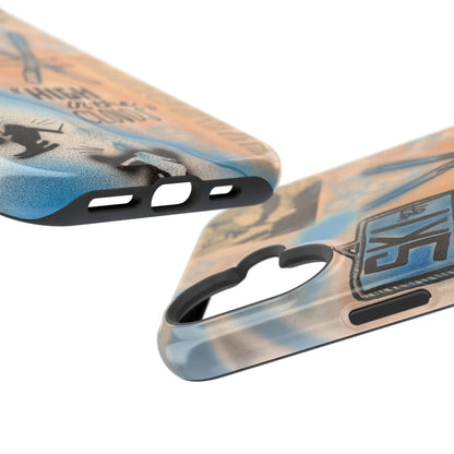 MagSafe „high in the clouds“ Airbrush iPhone Hülle